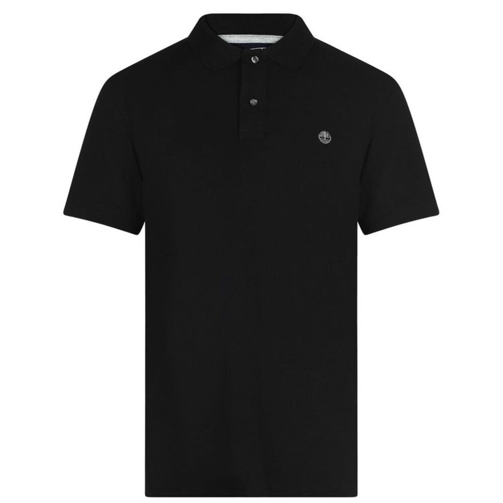 Timberland Mens Miller Short-Sleeved Polo Shirt / Black
